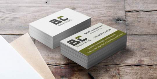 logo et cartes de visite BC architecte