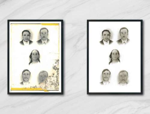 Restauration photo de famille ancienne