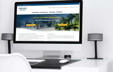 Création du site internet vitrine Thelios ENR